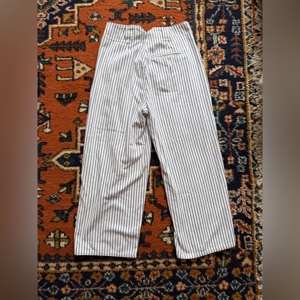 UO Mack Striped Pleated High-Waisted Trouser Pant - Picture 12 of 15
